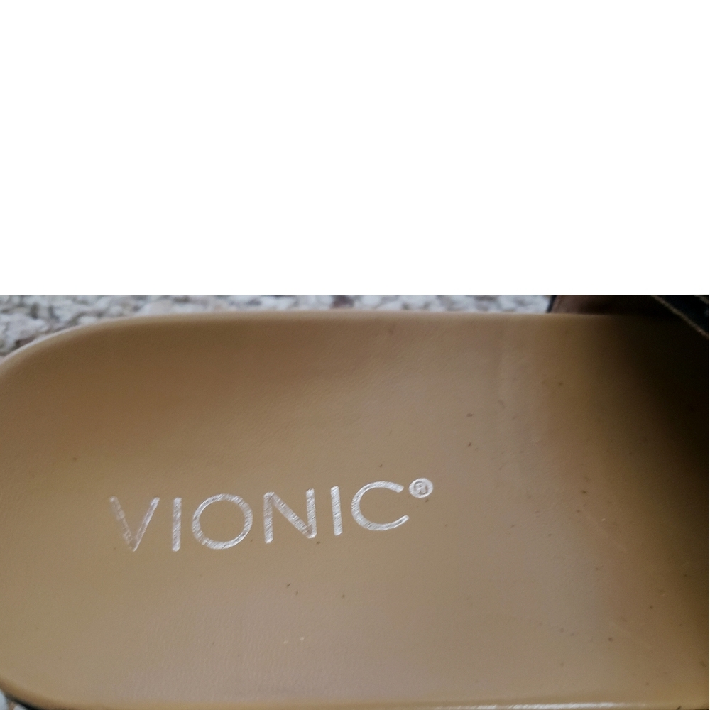 Vionic Slides Black Womens Roni Size 6 Suede Ruffle Shoes Detail Slip-On Sandals - Picture 8 of 15